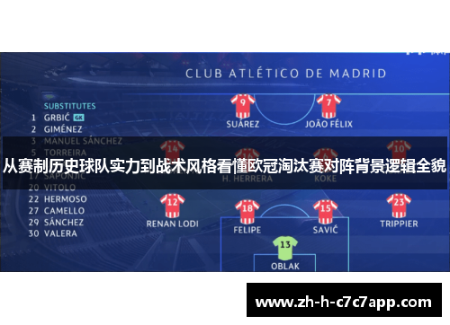 从赛制历史球队实力到战术风格看懂欧冠淘汰赛对阵背景逻辑全貌 从赛制历史球队实力到战术风格看懂欧冠淘汰赛对阵背景逻辑全貌