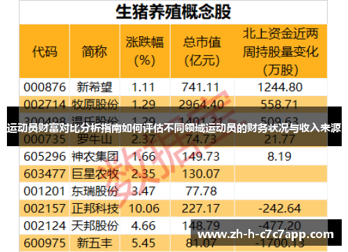 运动员财富对比分析指南如何评估不同领域运动员的财务状况与收入来源 运动员财富对比分析指南如何评估不同领域运动员的财务状况与收入来源